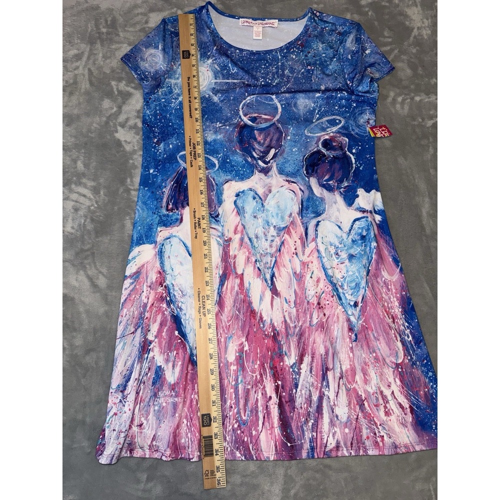 Leoma Lovegrove Women's Mystical Angel T-Shirt Dress Size Petite Medium Beach - Picture 5 of 7